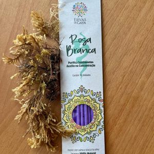 Incenso Natural de Vareta Rosa Branca
